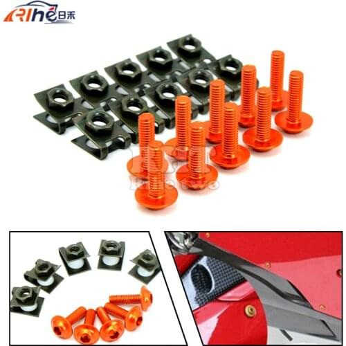 10 Pieces 6mm Motorcycle Fairing Body Screws For Yamaha YZF-R15 FAZER8 XJ6 DIVERSION F YZF-R125 MT-125 MT 125 MT125 MT07 MT