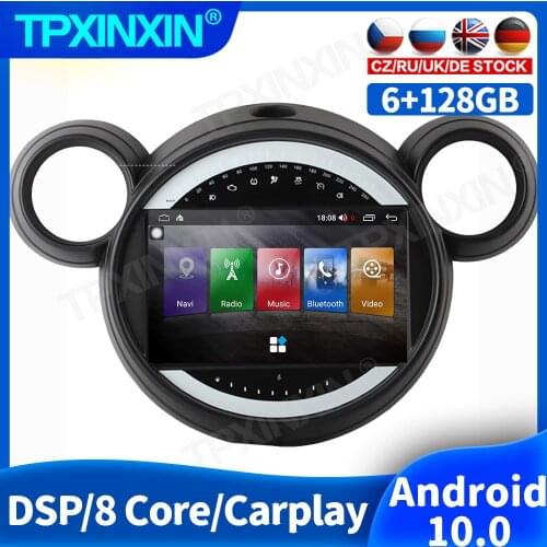 128GB Android 10 For BMW MiNi R56 R60 Cooper 2007 + Car Radio Accessories Multimedia Video Player Navigation GPS Auto 2din DVD