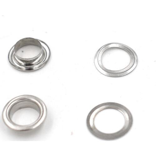 200sets inner diameter 8mm metal Eyelets Shoebox holes Canopy cloth drawstring holes Eyelets Silver eye