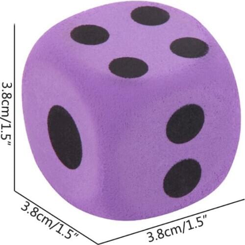 6pcs Specialty Giant EVA Foam Dice Kid Educational Toys Children Party Game Dice