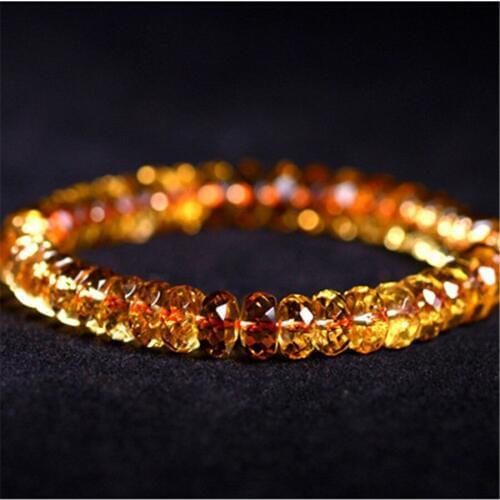 7-10mm Natural Quartz Crystal Marquise Faced Beads Jewelry Fashion Stretch Bracelets For Women Femme Charm Bracelet