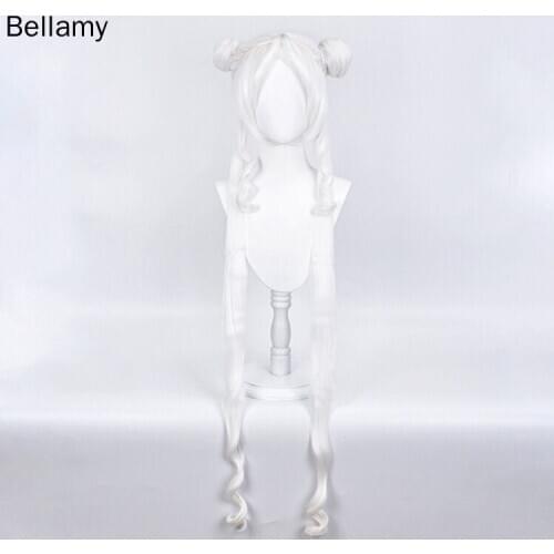 Anime Sailor Moon Tsukino Usagi Cosplay hairwear Lemon Cream Straisht Long Cream Cosplay Wig +Wig Cap