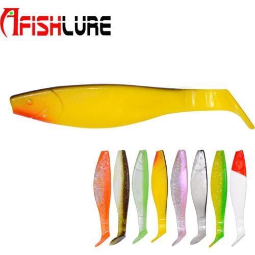 110mm 9.5g Big Soft Lure Shad Lure SeaBass Fishing Tackle Aritificial Soft Silicone Fishing Baits