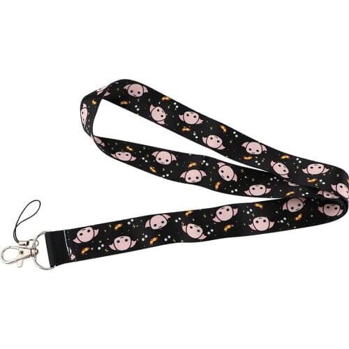 PC3316 High Quality Pig Cartoon Key Chain Lanyard Gifts For Child Students Friends Phone USB Badge Holder Necklace