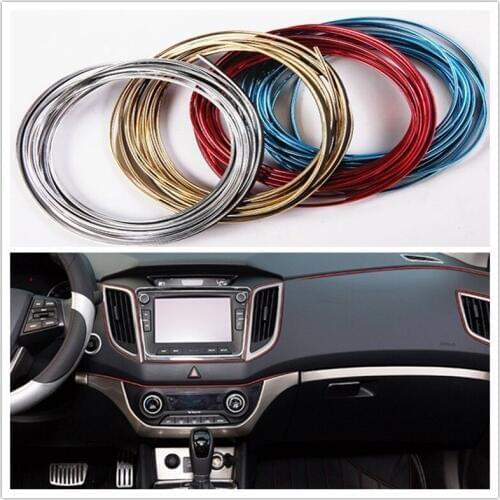 5M Car Styling Interior Decoration Strips Auto Accessories for Peugeot 206 301 307 406 407 207 208 308 508 2008 3008 4008 5008