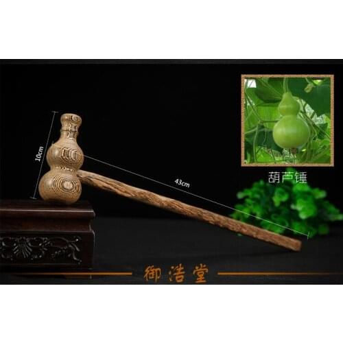 Gourd shape wood massage hammer beating hamme massager health hammer mahogany hammer meridian acupuncture hammer