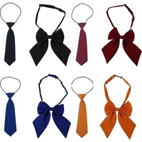 [Childrens Tie] Ammonia Cotton Matt Candy Color Small Necktie Ins Japanese and Korean Style Solid Black Student Men and Women