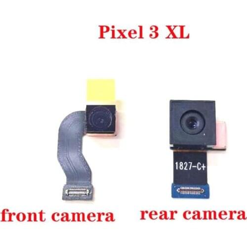 For Google Pixel 3 XL Back Rear Big Camera+Front small Camera Module Flex Cable Replacement Part+Track Number