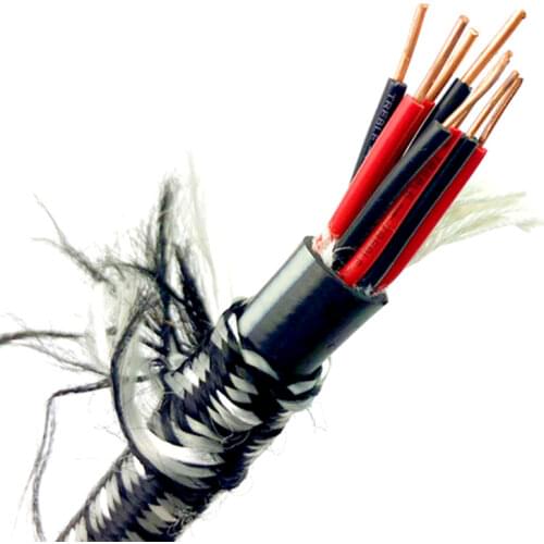 LS004 TYPE Oxygen Free Copper + Weave Screen Bulk Speaker Cable for DIY Audiophile (Sell Per 0.5M)