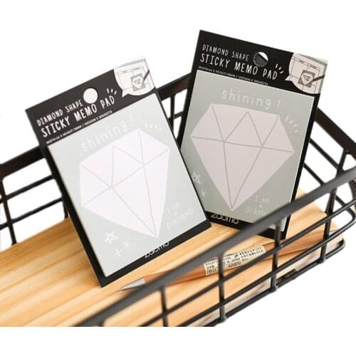 Free shipping 20packs Diamond cute creative tearable message N-time paste notepad Adhesive Sticker Paper Notepads Office School