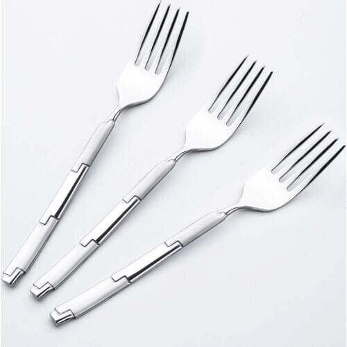 Nehir 6 Pieces London Satin Dessert Fork