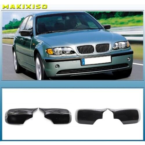 New 2x M3 Sytle Car Side Rear View Mirror Cover Cap Shell Replacement For BMW E46 E39 1998-2005