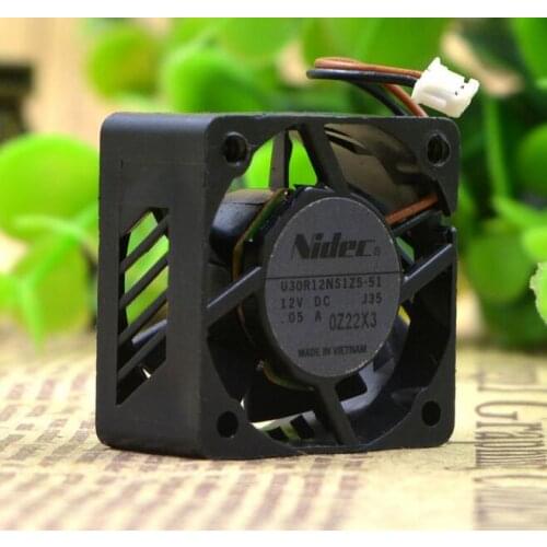 Original NIDEC U30R12NS1Z5-51 12V 3010 2 wire notebook 3CM projector small fan