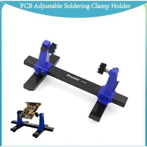 SN-390 PCB Adjustable Soldering Clamp Holder 360 Degree Rotation Fixture Holder Printed Circuit Board Jig For Soldering Repair