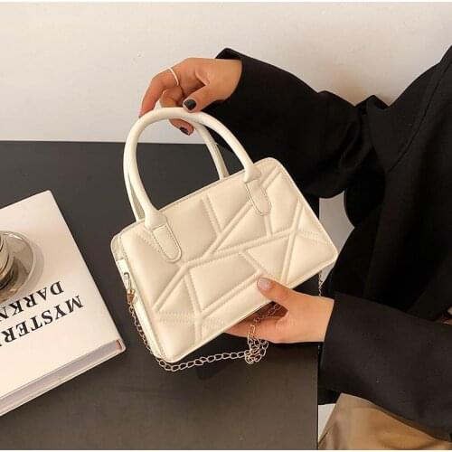 Crossbody Bag Handbag Shoulder Bag Female Designer Backpack Women Bag All-match Texture Fashion 2021 New PU Leather Chain Simple