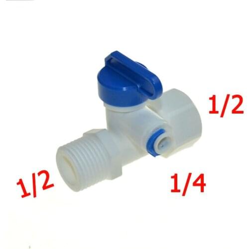 1/4" OD Tube 1/2" Thread Quick Connection RO Water Reverse ST038A