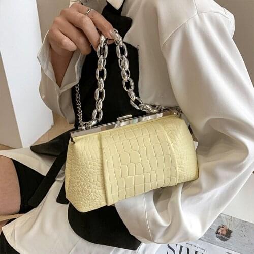 Vintage Stone Pattern Chain Handbag Women Fashion Womens Designer Luxury Shoulder Crossbody Bags Ladies Hand Bag 2021 Tote Bag