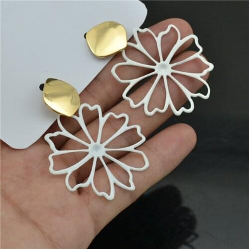 Drop Earrings for women Fashion jewelry gold dark red green Sexy mature Urban beauty Wholesale Ladies Dangle Colorful earings