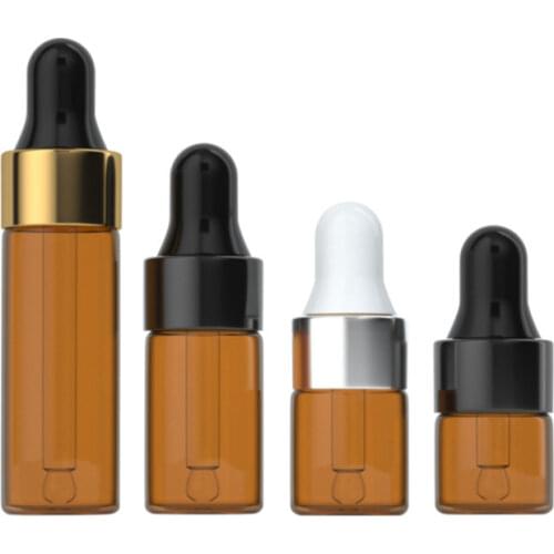 Refillable Bottles.3ml Glass Dropper Bottle Jars Vials With Pipette For Cosmetic Perfume Essential Oil Bottles