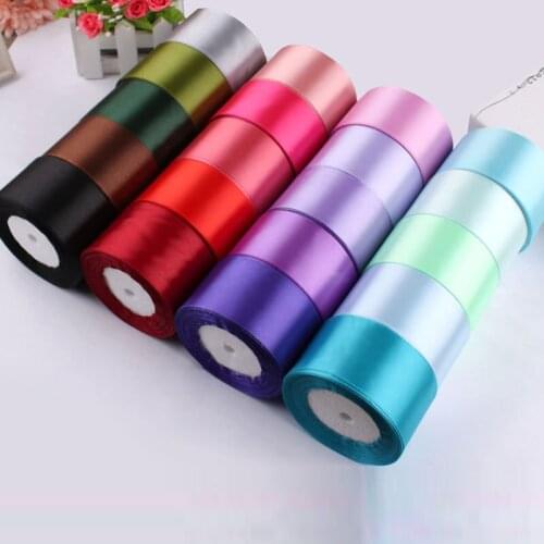 25 Yards/roll) Silk Satin Ribbons Gift Wrapping Decoration Christmas Ribbons DIY Handmade Supplies Ribbon 50mm