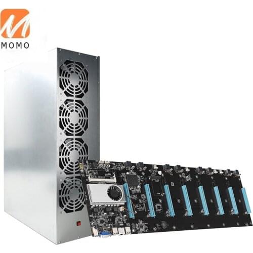 8 GPU Mining Rig With CPU + mSata SSD 128GB + 4GB DDR3 RAM + Chassis + Power Supply 1850W Mining Set