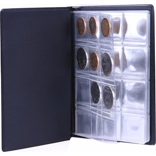 Coin Storage Coin Album & Folder 120 Coin Collection Holders Storage Penny Pockets Money Album Book Case For Coins Gifts