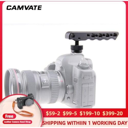 CAMVATE Camera Handle Grip with Cold Hot Shoe Low Angle Shooting fr DSLR Rebel EOS550D C1027