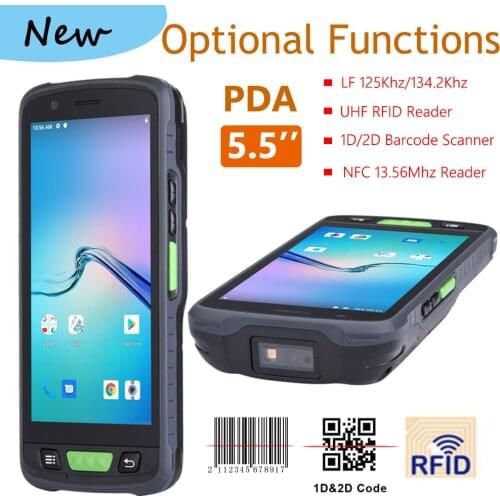 Wireless 4G Waterproof IP67 Rugged PDA Handheld Computer Scanner HDX Animal Ear Tags 134.2khz 10cm Android LF RFID Card Reader