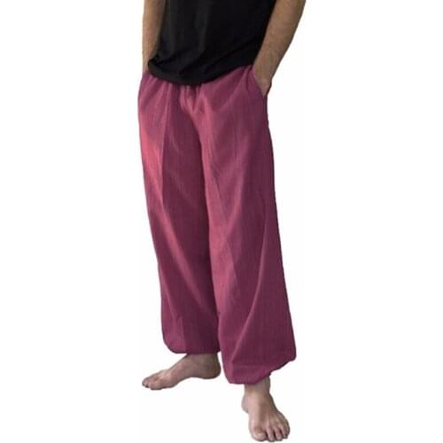 Men Cargo Pants Male Casual Solid ankle-length Cargo Pants Fashion Men Breathable Comfortable Pants