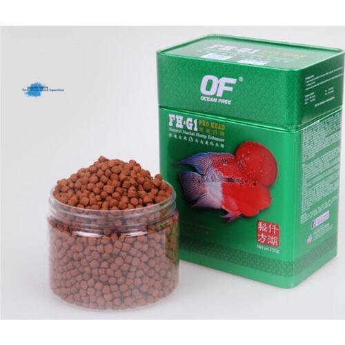 Ornamental fish feed for Flower horn head up fish food OF FH-G1 500g professional protruding head