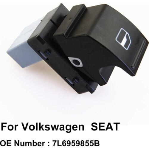Electric Window Switch Passenger Side 7L6 959 855B for Volkswagen Golf Jetta Passat Polo Touareg Caddy SEAT Leon Ibiza Altea