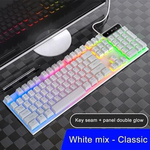 Gaming keyboard and Mouse Wired backlight mechanical feeling keyboard Gamer kit Led Backlit Gaming Mouse Set for PC Laptop