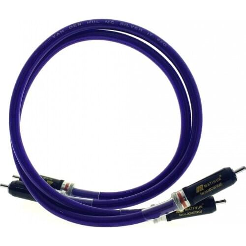 HIFI VAN DEN HUL MC SILVER IT 65G RCA Plug DIY interconnect audio cable Custom