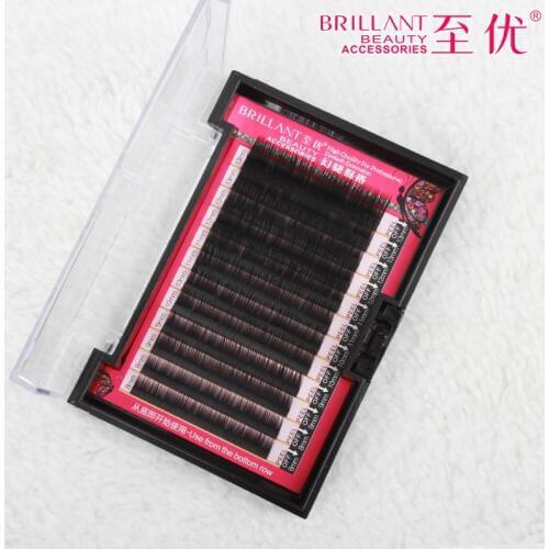 All Size 8mm-13mm mix long for one tray Individal Natural Eyelash Extension Artificail Fake False Eyelashes Make up tool