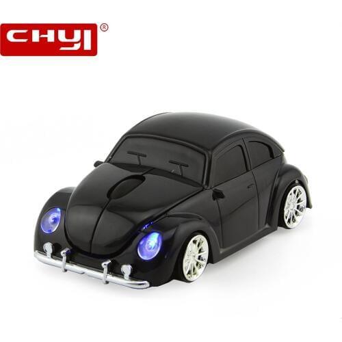 CHYI 2.4Ghz Car Wireless Mouse Mini Car Shape Computer Mice 1600 DPI USB Optical 3D Gaming Mouse With Mouse Pad Kit For Gift PC