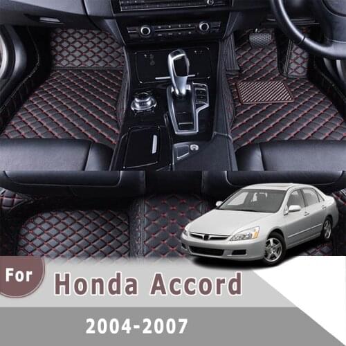 RHD Carpets For Honda Accord 2004 2005 2006 2007 Car Floor Mats Auto Interior Automobiles Foot Pedal Protective Floorliners Rugs