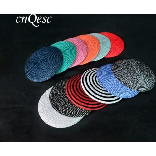 New colours.14cm Round PP straw base Disc Saucer Fascinator Base for sinamay fascinator hat hair accessory church wedding derby