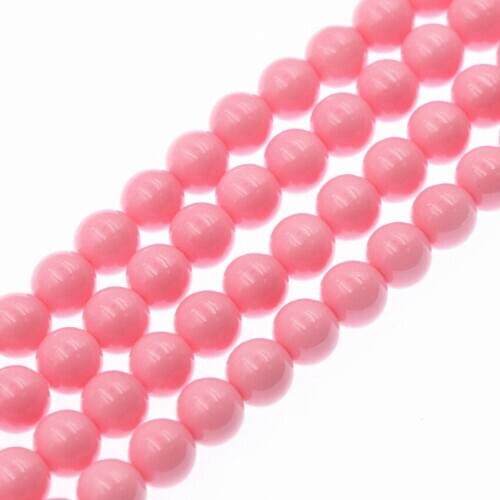 Pick Size 3-12mm Round Ball Spacer Loose Bead Charms Baking Paint Glass Findings Beads for DIY Jewelry Making Accessories B80