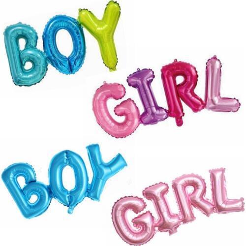 Lareg Candy BOY GIRL Polymer Alphabet Letter Balloons Mylar Foil Balloons for Party Decoration Baby Shower Supplies JL0074