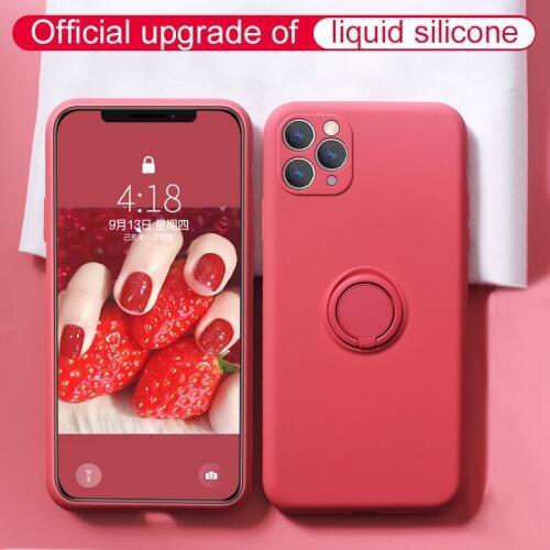 Magnetic Finger Ring Holder Phone Case on For iPhone 11 PRO XS MAX XR X 8 7 6 6S Plus Slim Cases Rotating car bracket Cover 360