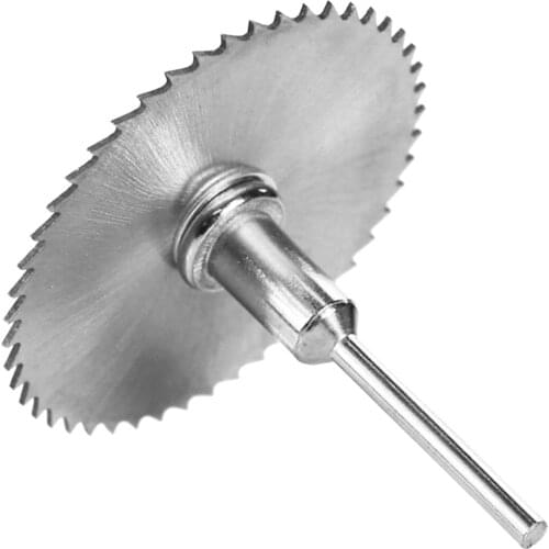 7 PCS Circular Saw Blade Set for Power Rotary Tool High Speed Steel Saw Disc Cutting Wheel Mandrel with 1/8-inch Shank