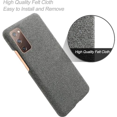 Anti-slip Ultra Thin Fabric Cloth Case For Samsung Galaxy S20 FE Phone Fitted Cover For samsung Galaxy s20 FE Fan Edition s20FE
