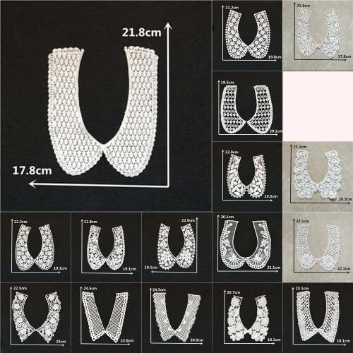 New arrive Hot sell Flower Lace Sewing Applique Lace Collar Sewing Neckline Embroidery DIY Wedding Dresses Decorate Accessories