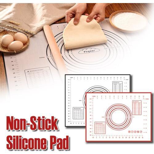 Silicone Mat 60x50 Non-Stick Silicone Pad With Scale Baking Sheet Cupcake Dessert Soap Rolling Kneading Mat Cooking Silicone Mat