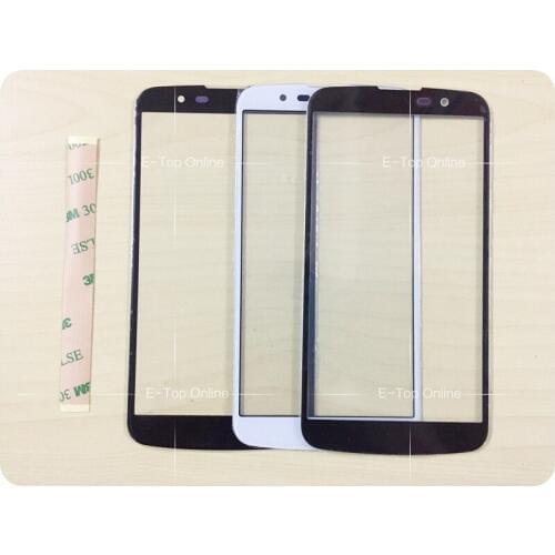 Black/White Glass Screen For LG K10 K410F M2 K430T K420N K430DS K430DSF Glass Lens (not Touch Screen Digitizer lcd )