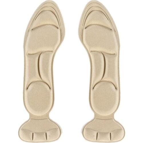 7D Memory Foam Insole Pad Inserts Heel Post Back Breathable Anti-slip High Heel Shoe Protector Shoe Cushion Arch Support Insoles