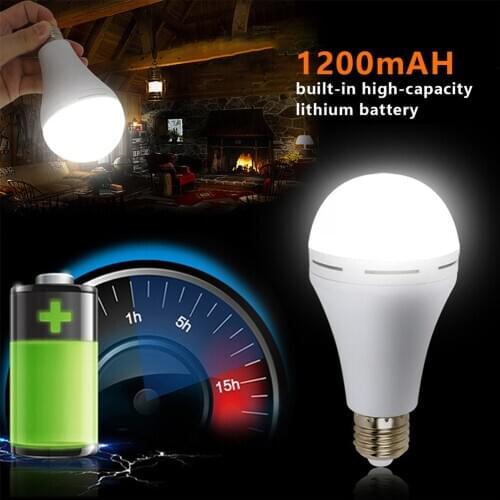 E27 9W 12W 15W 18W LED Emergency Light Bulb LED Lamp Outdoor Bombillas Lamp Rechargeable Battery Lighting Light Bulb