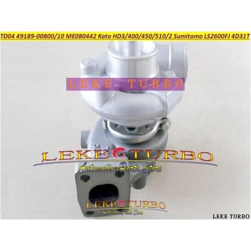 TD04-13G 49189-00800 49189-00810 ME080442 Turbo For Kato Excavator HD400 HD450 HD510 HD512 For Sumitomo LS2600FJ 2650 4D31T 4.3L
