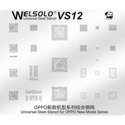Mechanic BGA Reballing Stencil for OPPO Series MT6356W CPU RAM Audio Wifi Power Nand USB IC Chip Universal Steel Stencil Tin Net