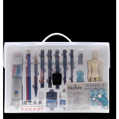 High Quality Cartoon Comics Pen Suit 17PCS In a Suit Stationary Best Gift for Children